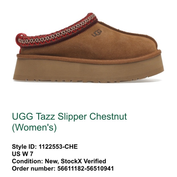 UGG Tazz Women Tazz Chestnut Women’s 7